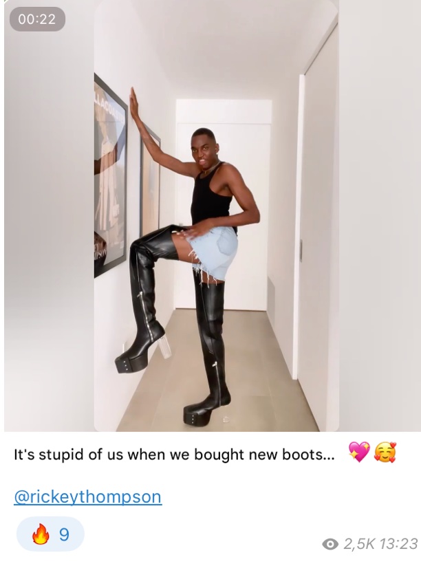 Rickey Thompson boots — 2.5K views