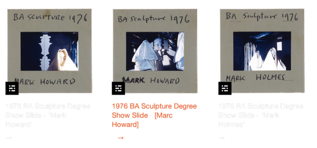 Mark Howard archive slides